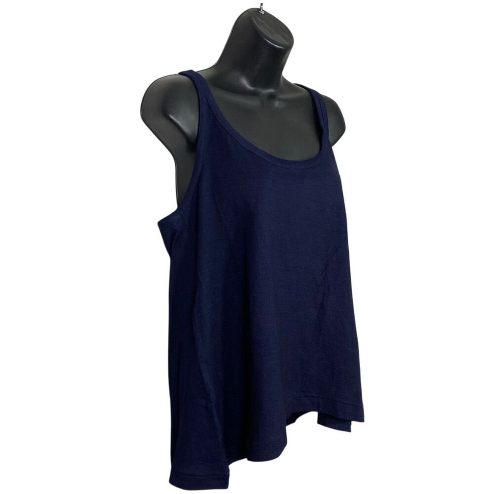AG Adriano Goldschmied Tank Top Womens Small Navy Blue Sleeveless Casual NEW